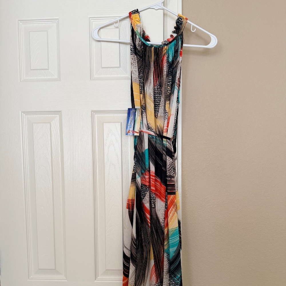 Julia silk/polyester blend sleeveless sundress M NWT